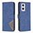 Leather Case Stands Flip Cover Holder B08F for Oppo Reno7 Z 5G Blue