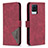 Leather Case Stands Flip Cover Holder B08F for Realme 8 4G Red