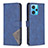 Leather Case Stands Flip Cover Holder B08F for Realme 9 4G Blue