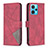 Leather Case Stands Flip Cover Holder B08F for Realme 9 4G Red