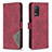 Leather Case Stands Flip Cover Holder B08F for Realme 9 5G India Red