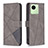 Leather Case Stands Flip Cover Holder B08F for Realme C30 Gray