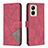 Leather Case Stands Flip Cover Holder B08F for Realme C33 (2023) Red