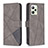 Leather Case Stands Flip Cover Holder B08F for Realme C35 Gray