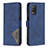 Leather Case Stands Flip Cover Holder B08F for Realme Q3i 5G Blue