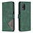 Leather Case Stands Flip Cover Holder B08F for Realme Q3i 5G Green