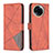 Leather Case Stands Flip Cover Holder B08F for Realme V50 5G Orange