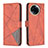 Leather Case Stands Flip Cover Holder B08F for Realme V50s 5G Orange