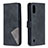 Leather Case Stands Flip Cover Holder B08F for Samsung Galaxy A01 SM-A015 Black