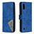 Leather Case Stands Flip Cover Holder B08F for Samsung Galaxy A01 SM-A015 Blue