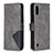 Leather Case Stands Flip Cover Holder B08F for Samsung Galaxy A01 SM-A015 Gray