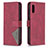 Leather Case Stands Flip Cover Holder B08F for Samsung Galaxy A02 Red
