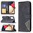 Leather Case Stands Flip Cover Holder B08F for Samsung Galaxy A02s