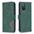 Leather Case Stands Flip Cover Holder B08F for Samsung Galaxy A02s Green