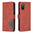 Leather Case Stands Flip Cover Holder B08F for Samsung Galaxy A02s Orange