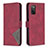 Leather Case Stands Flip Cover Holder B08F for Samsung Galaxy A02s Red