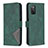 Leather Case Stands Flip Cover Holder B08F for Samsung Galaxy A03s Green