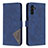 Leather Case Stands Flip Cover Holder B08F for Samsung Galaxy A04s Blue