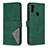 Leather Case Stands Flip Cover Holder B08F for Samsung Galaxy A11 Green