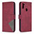 Leather Case Stands Flip Cover Holder B08F for Samsung Galaxy A11 Red