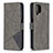 Leather Case Stands Flip Cover Holder B08F for Samsung Galaxy A12 5G Gray