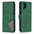 Leather Case Stands Flip Cover Holder B08F for Samsung Galaxy A12 5G Green