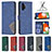 Leather Case Stands Flip Cover Holder B08F for Samsung Galaxy A13 4G