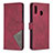 Leather Case Stands Flip Cover Holder B08F for Samsung Galaxy A20 Red