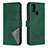 Leather Case Stands Flip Cover Holder B08F for Samsung Galaxy A21s Green