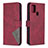 Leather Case Stands Flip Cover Holder B08F for Samsung Galaxy A21s Red