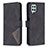 Leather Case Stands Flip Cover Holder B08F for Samsung Galaxy A22 4G Black