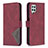 Leather Case Stands Flip Cover Holder B08F for Samsung Galaxy A22 4G Red