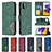 Leather Case Stands Flip Cover Holder B08F for Samsung Galaxy A22 5G