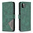 Leather Case Stands Flip Cover Holder B08F for Samsung Galaxy A22 5G Green