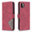 Leather Case Stands Flip Cover Holder B08F for Samsung Galaxy A22 5G Red