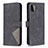 Leather Case Stands Flip Cover Holder B08F for Samsung Galaxy A22s 5G Black