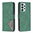 Leather Case Stands Flip Cover Holder B08F for Samsung Galaxy A23 4G Green