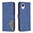 Leather Case Stands Flip Cover Holder B08F for Samsung Galaxy A23 5G SC-56C Blue