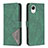 Leather Case Stands Flip Cover Holder B08F for Samsung Galaxy A23 5G SC-56C Green