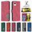 Leather Case Stands Flip Cover Holder B08F for Samsung Galaxy A23s