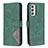 Leather Case Stands Flip Cover Holder B08F for Samsung Galaxy A24 4G Green