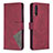 Leather Case Stands Flip Cover Holder B08F for Samsung Galaxy A30S Red