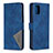 Leather Case Stands Flip Cover Holder B08F for Samsung Galaxy A31 Blue