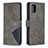 Leather Case Stands Flip Cover Holder B08F for Samsung Galaxy A31 Gray