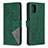 Leather Case Stands Flip Cover Holder B08F for Samsung Galaxy A31 Green