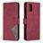 Leather Case Stands Flip Cover Holder B08F for Samsung Galaxy A31 Red