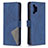 Leather Case Stands Flip Cover Holder B08F for Samsung Galaxy A32 4G Blue