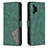 Leather Case Stands Flip Cover Holder B08F for Samsung Galaxy A32 4G Green