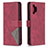 Leather Case Stands Flip Cover Holder B08F for Samsung Galaxy A32 4G Red