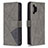 Leather Case Stands Flip Cover Holder B08F for Samsung Galaxy A32 5G Gray